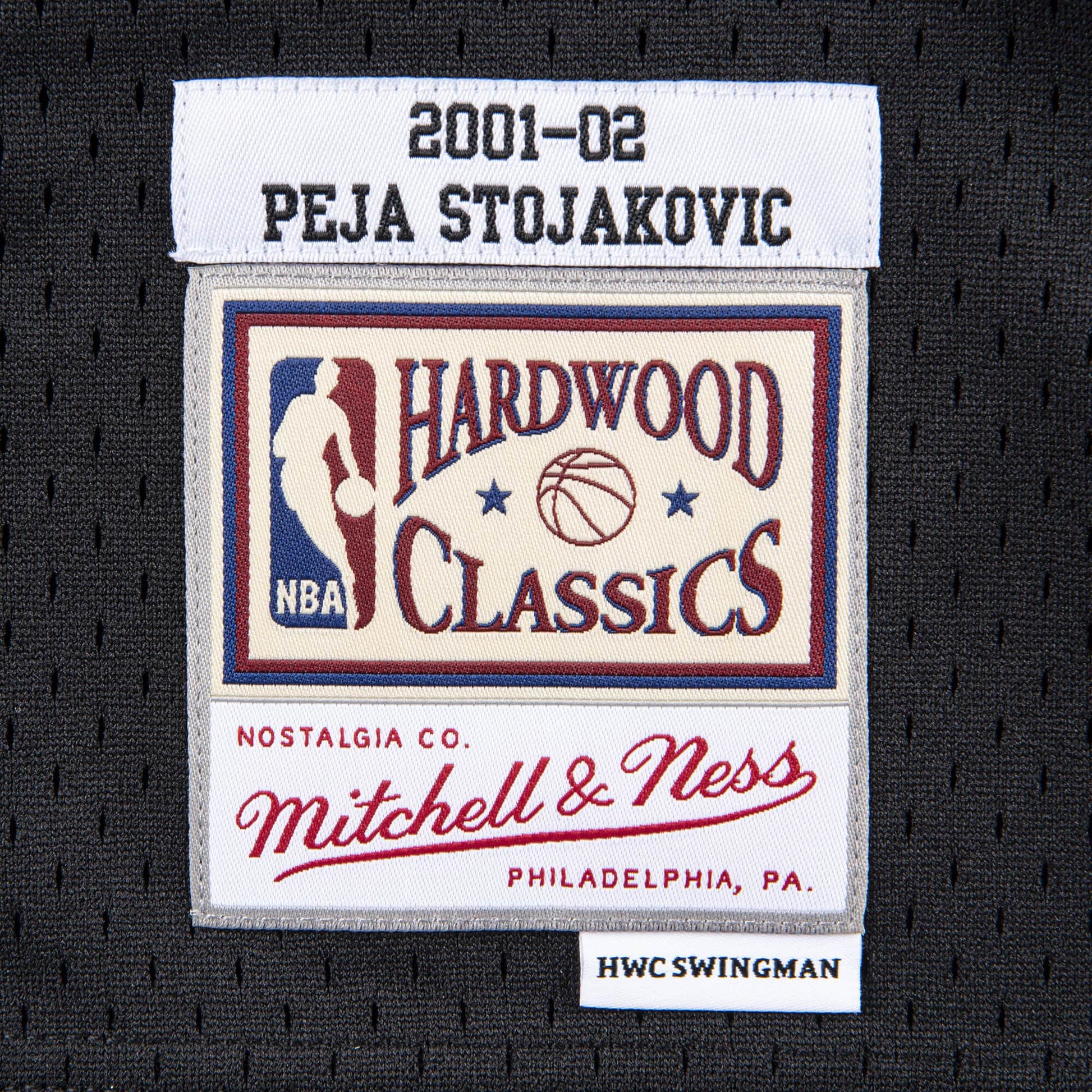 Peja Stojakovic Sacramento Kings Mitchell & Ness 2001-02 Hardwood Classics Swingman Player Jersey - Black